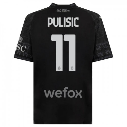 Nogometni Dresovi AC Milan Christian Pulisic 11 Četvrta 2023-24 Crna Nogometni Dresovi AC Milan Christian Pulisic 11 Četvrta 2023-24 Crna